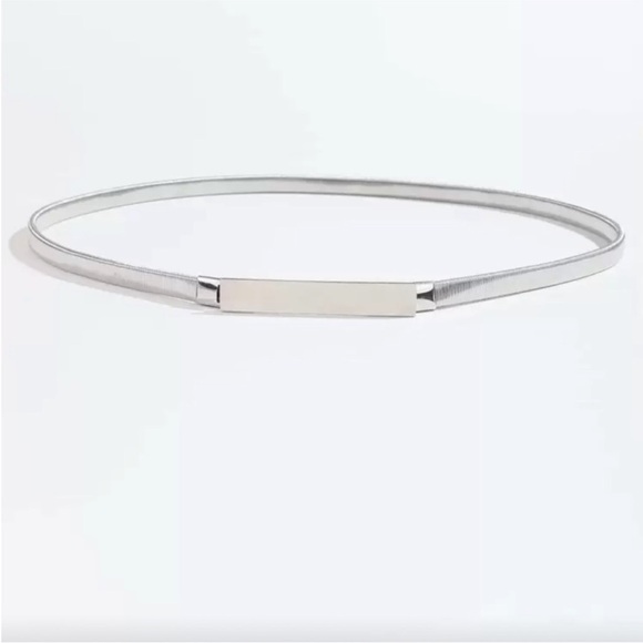 New! Silver Stretch Belt (One Size) NWOT - Picture 2 of 3